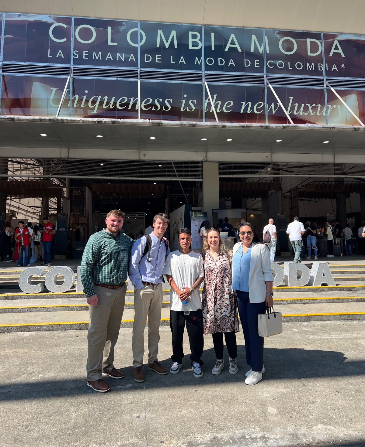 The WestOS team and partners at Colombiamoda in Medellín